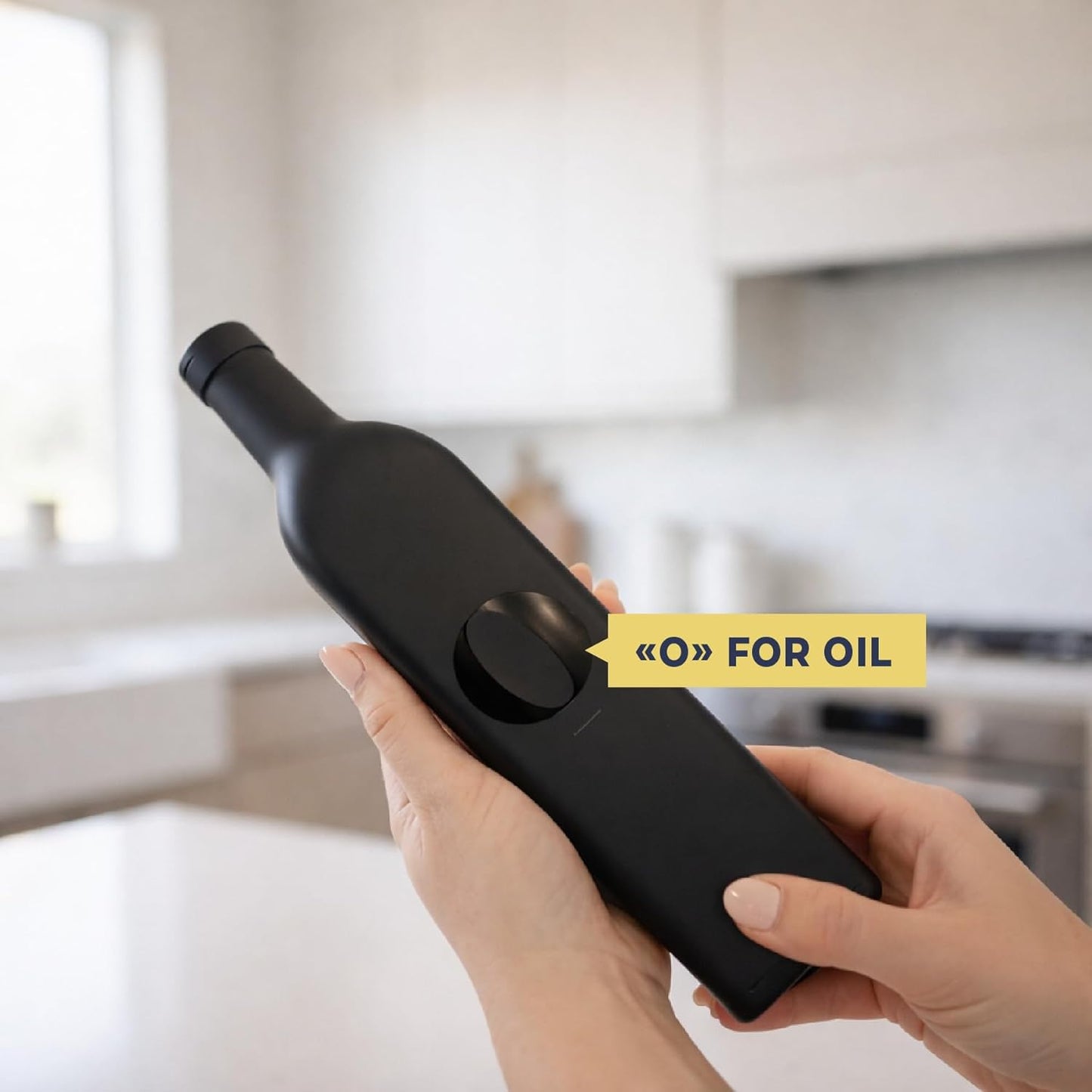 Olive Oil & Vinegar Dispenser Bottle Set with Stainless Steel Spouts & Funnel - Elegant Cooking Oil Cruet Dispenser for Kitchen - 500ml - Set of 2