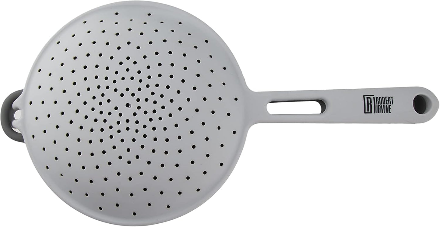 Cambridge Robert Irvine 2-in-1 Collapsible Colander, 0, BLACK