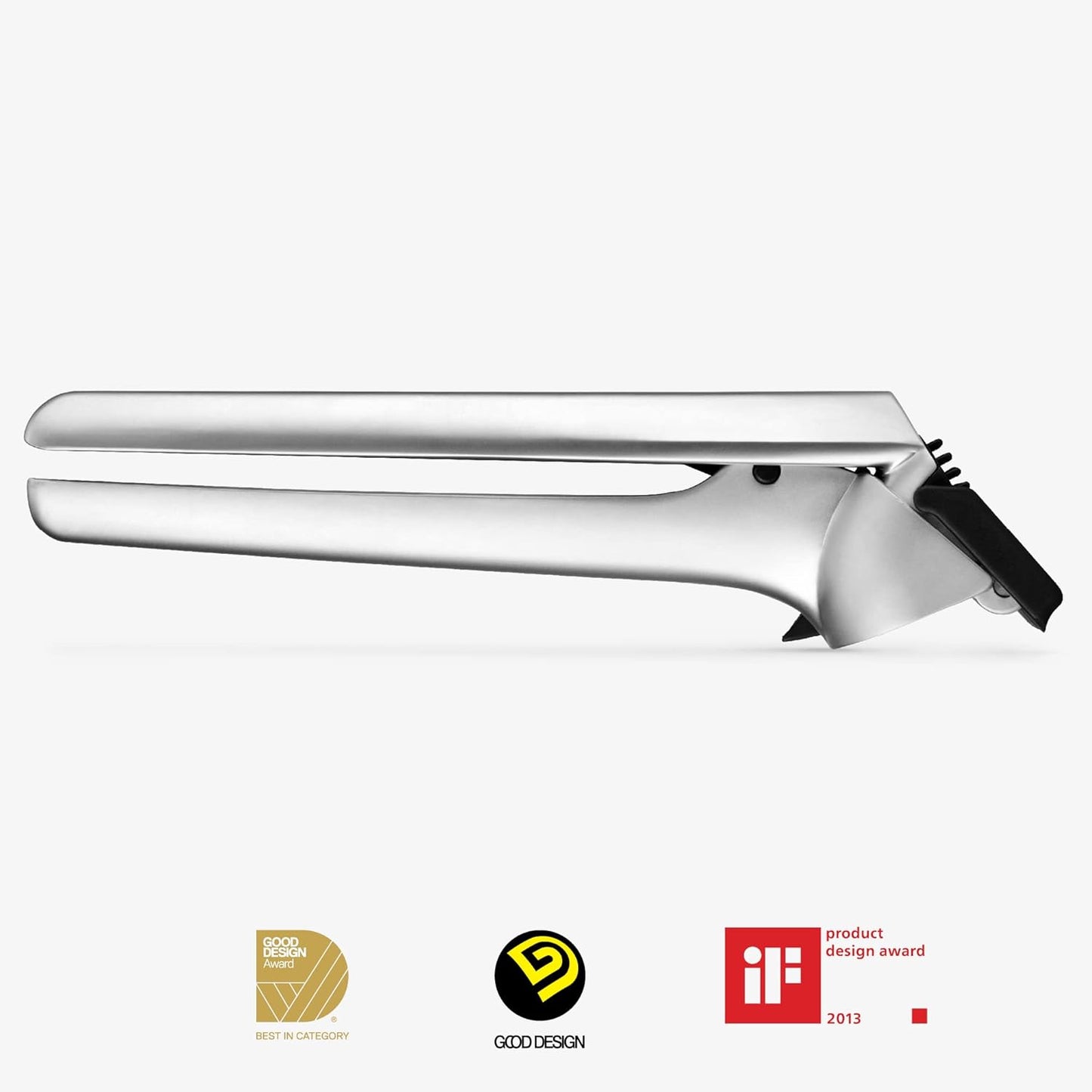 Dreamfarm Garject Lite 2-In-1 Garlic Peeler, Garlic Press & Mincer with Garlic Peel Ejector, Nylon - Red