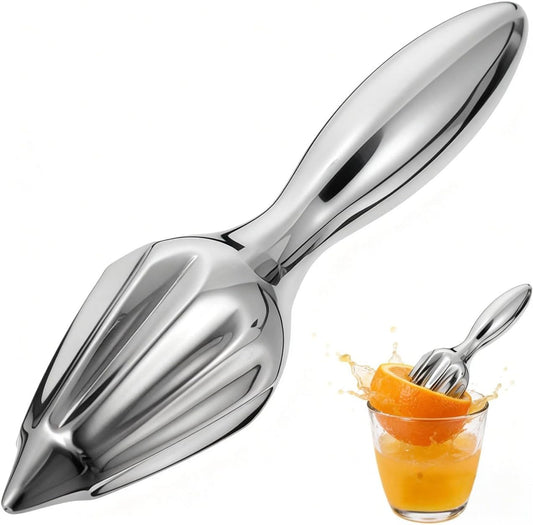Stainless Steel Citrus Reamer Handheld Lemon Squeezer Reamer - Manual Lemon Juicer Easy to Hold Kitchen Juicing Tool Manual Orange Lime Lemon Juice Extractor for Home Bar Cafe Use