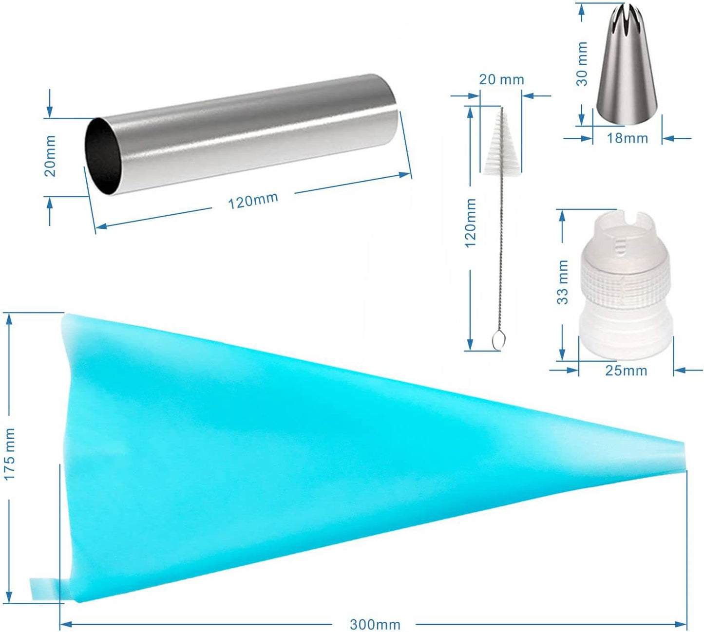 Non-stick Cream Cannoli Tubes, FantasyDay 12 Pcs Stainless Steel Baking Cones Pastry Roll Horn Croissant Mold Cannoli Shells with 1 Clean Brush - Pastry Baking Set for Christmas Cake Anniversary Party