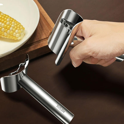 Corn Peeler for Corn on the Cob, Safe Corn Cob Stripper Tool with Hidden Blade, Stainless Steel Corn Peeler, Cleanly Removes Kernels, No Knife Needed