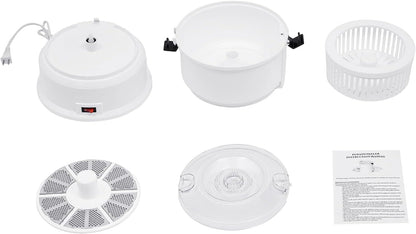 Electric Potato Peeler Machine with 2 Spare Blades, Automatic Potato Peeler Stainless Steel Swivel Vegetable Fruits Fruit Potato Peeler, Apple Paring Machine Kitchen Peeling Tool