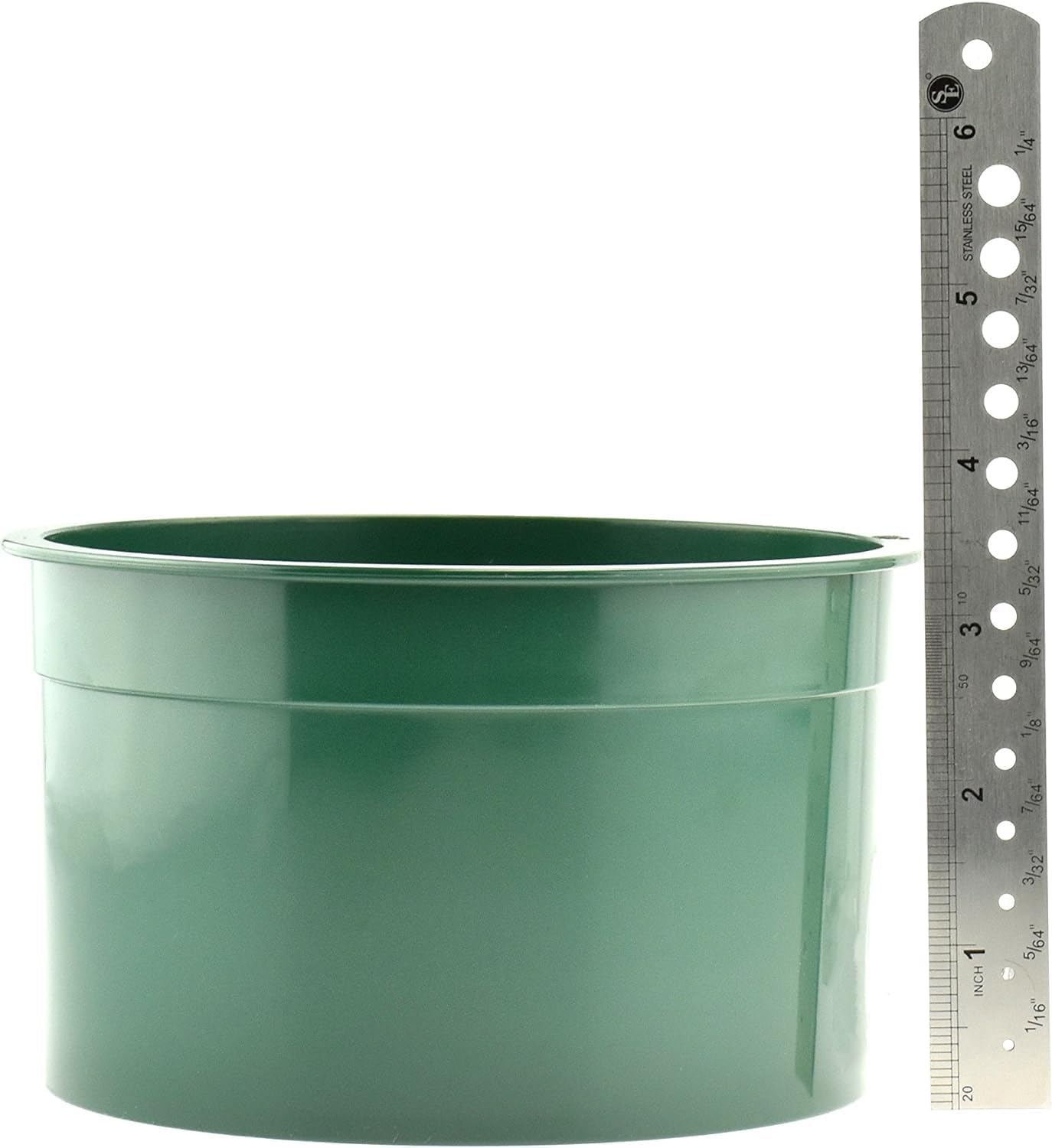 SE 5.5 Inch Mini Stackable Classifier Gold Prospecting Pan - 50 Holes/Square Inch Stainless Steel Mesh Sifting Pan, Green