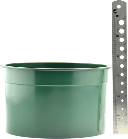 SE 5.5 Inch Mini Stackable Classifier Gold Prospecting Pan - 50 Holes/Square Inch Stainless Steel Mesh Sifting Pan, Green
