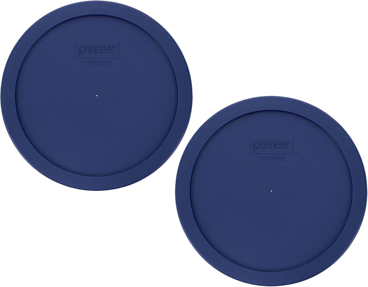 Pyrex 7402-PC Blue Food Storage Replacement Lid (This Lid Fits the Pyrex 7402 6-Cup SCULPTED MIXING BOWL and 7203 7-Cup Glass Bowl) (8-Pack) - Made in USA
