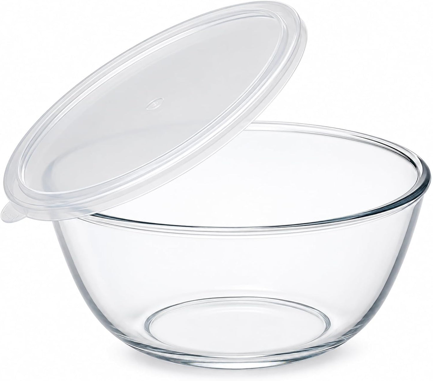 Large Glass Bowl for Sourdough Bread Making 6 QT Glass Mixing Bowl for Sourdough Bread with Lid Clear Breads Proofing Bowl with Covers Ideal for Kitchen Storage