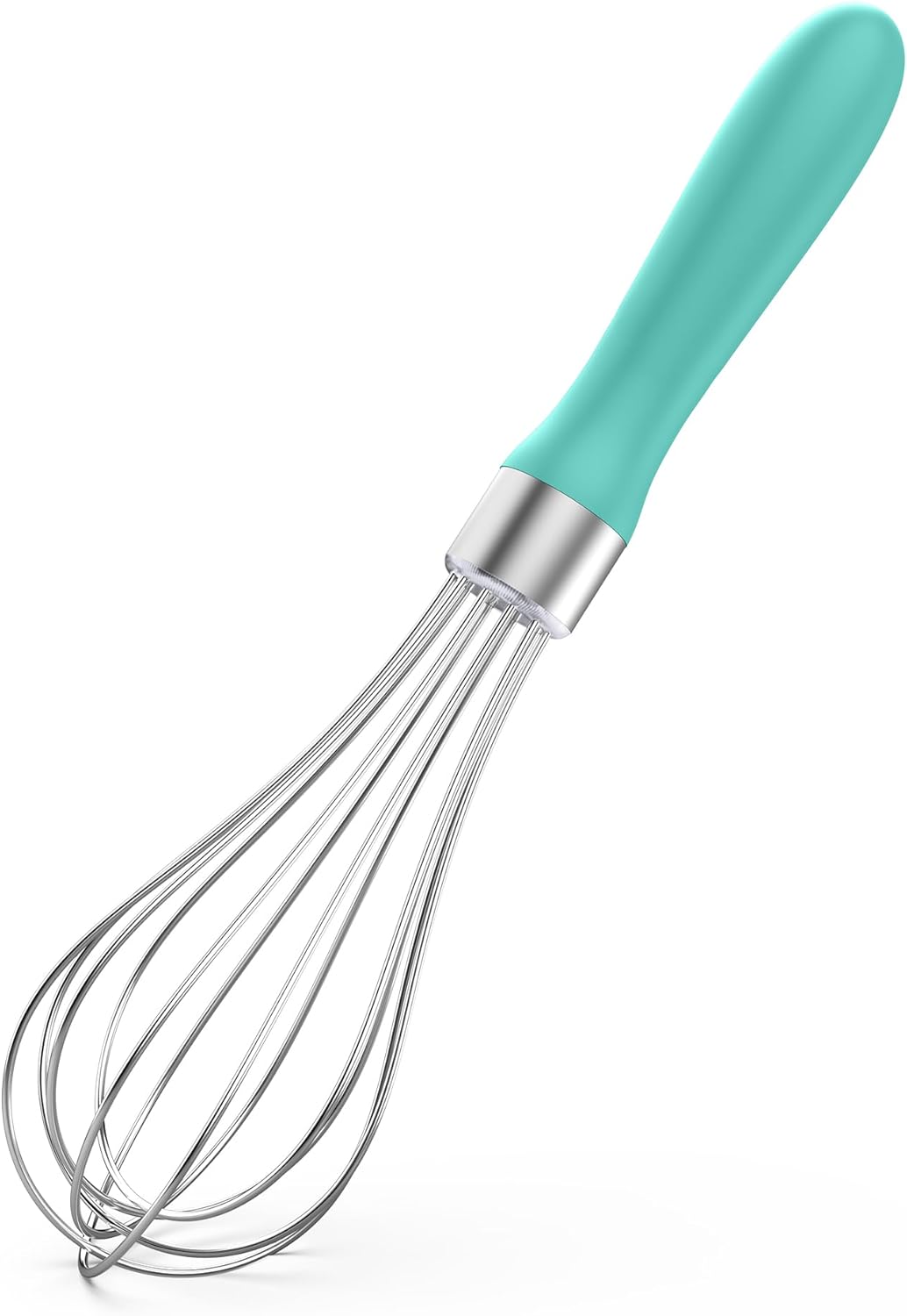 U-Taste 7" Mini Whisk for Cooking: 18/8 Stainless Steel Small Metal Kitchen Wisk, Tiny Hand Mixing Tool for Coffee, Egg, Sauce, 6-Wires Compact Head for Baking, Beating in Bowl, Mug, Jar (Set of 2)
