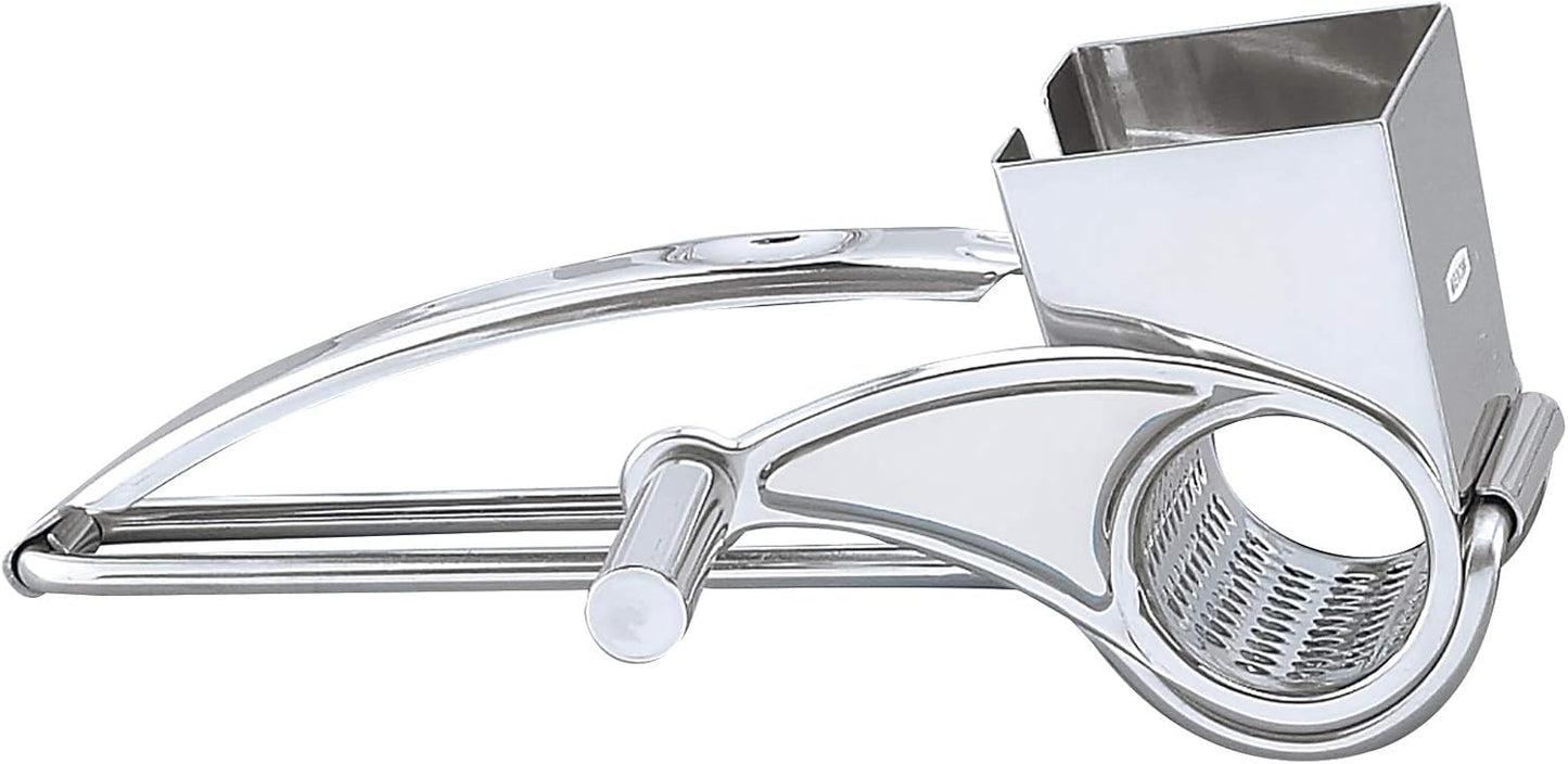 Fantes Rotary Cheese Grater, 18/8 Stainless Steel, The Italian Market Original since 1906﻿