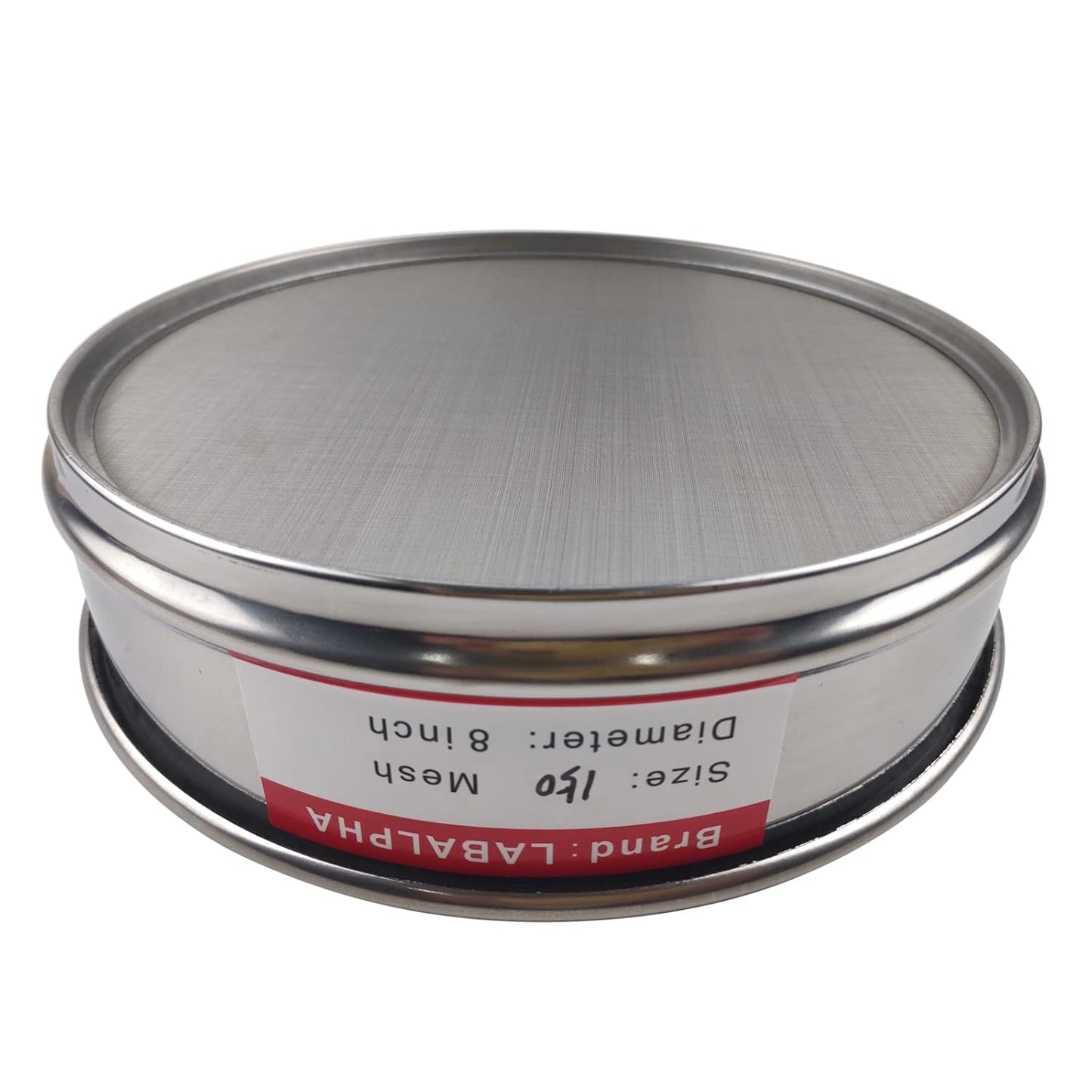 LABALPHA 120 Mesh Lab Sieves, #120 Mesh Test Sieve, 8'' Diameter, 304 Stainless Steel Wire Cloth (0.125mm)