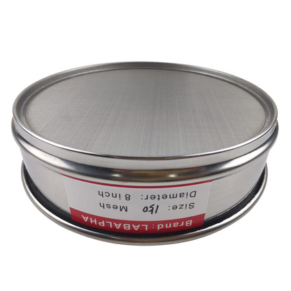 LABALPHA 120 Mesh Lab Sieves, #120 Mesh Test Sieve, 8'' Diameter, 304 Stainless Steel Wire Cloth (0.125mm)