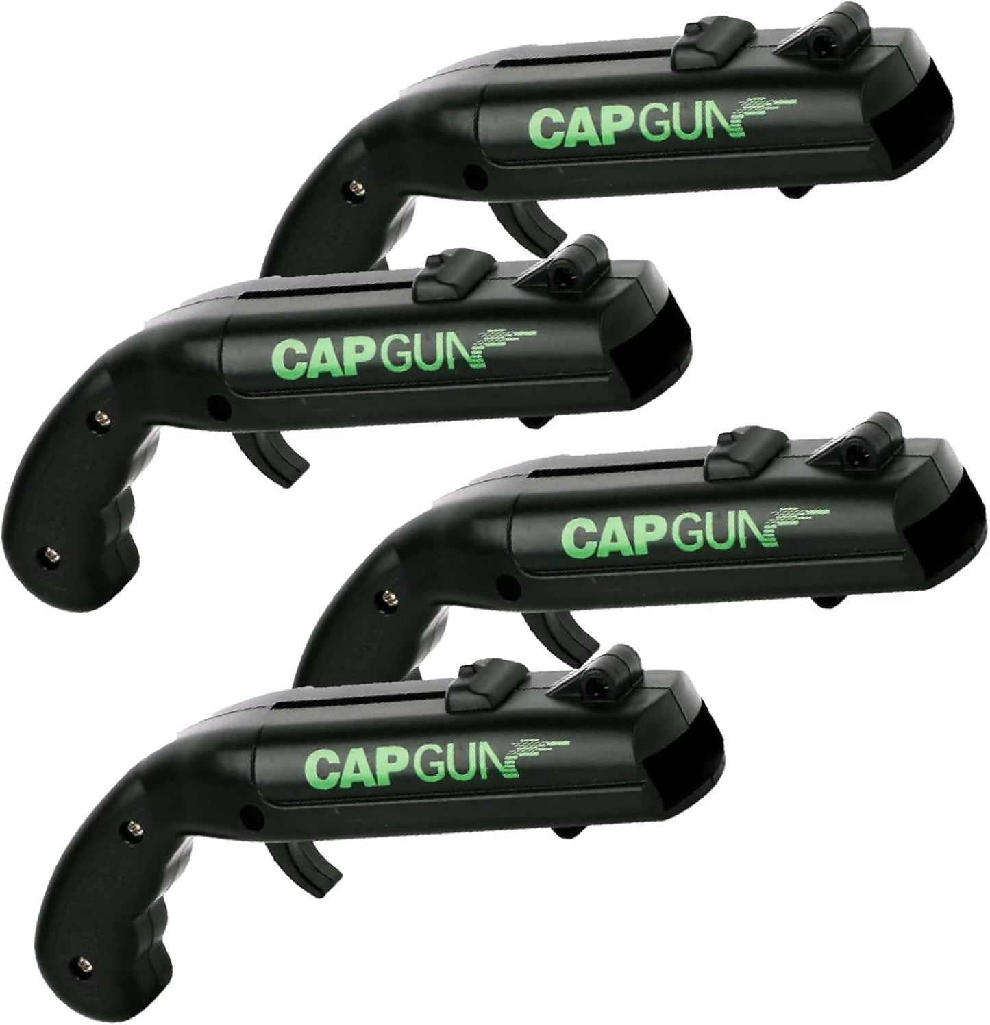 bottle cap shooting gun - Fun bottle opener tool launches bottle caps for parties, barbecues, and bar games (color)