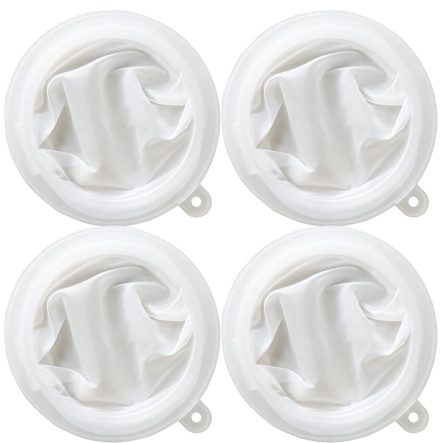 4 Pieces 200 Mesh Strainer Kitchen Food Filter，Ultra-Fine Nylon Mesh Sieve，Plastic fine mesh Colander for Filtering Soy Milk, Coffee, Milk, Yogurt, Juice