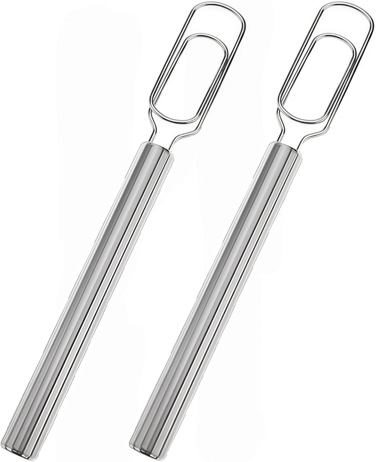 2PCS 2025 New Danish Dough Stainless Steel Bread Mixer,11.8"Stainless Steel Sourdough Starter Spatula & Dough Mixer,Bread Whisk for Cooking, Sourdough, Pizza,Pastry Baking,Easy to Clean(Silver)