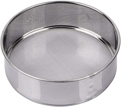 Flour Sifter for Baking - Stainless Steel 40 Mesh Small Tamis 6inch Round Sifter,Mini Fine Mesh Flour Sieve(6 Inch, 40m Mesh)