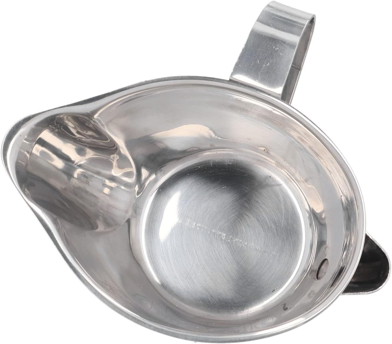 Stainless Steel Fat Separator for Gravy – 10oz Oil & Grease Separator Cup with Dual Spout, Small Soup Strainer Bowl for Broth, Kitchen Gadget for Cooking, Dishwasher Safe