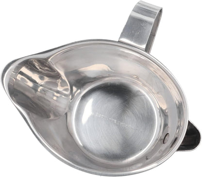 Stainless Steel Fat Separator for Gravy – 10oz Oil & Grease Separator Cup with Dual Spout, Small Soup Strainer Bowl for Broth, Kitchen Gadget for Cooking, Dishwasher Safe