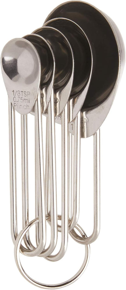 Prepworks by Progressive Stainless Steel Measuring Spoons - Set of 5,Silver
