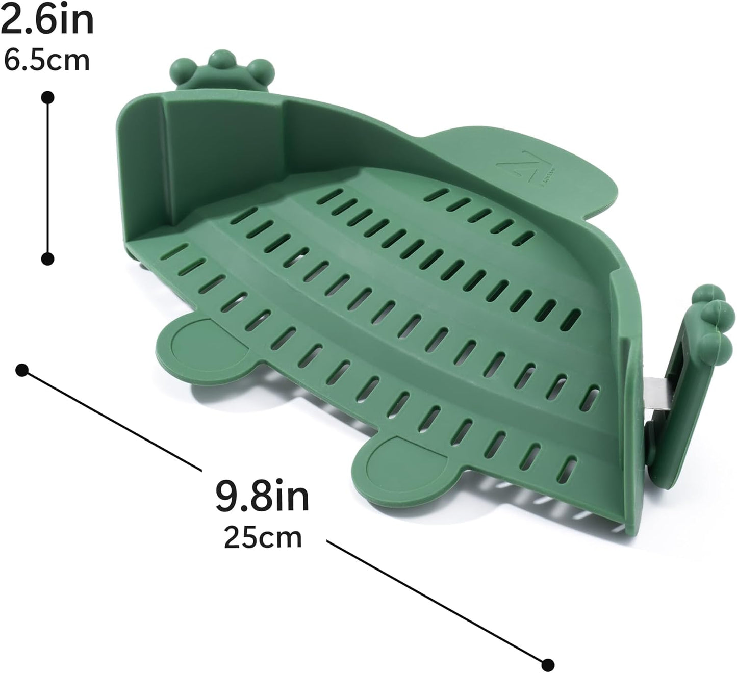 Li&Zhao Clip on Strainer - Fine Mesh Strainer Pasta Strainer Pot Strainers for Kitchen Collapsible Colander Food Strainer(Green)
