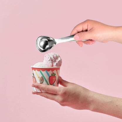 Kichwit Ice Cream Scoop, Heavy Duty 304 Stainless Steel Ice Cream Scoop with Comfortable Handle, Dishwasher Safe