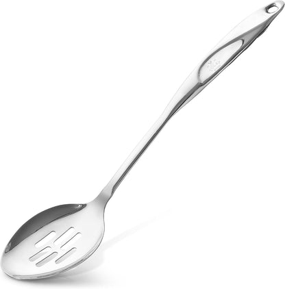Zulay Kitchen Stainless Steel Spatula - 14.8” Heat-Resistant Metal Slotted Turner for Cooking, Frying & Grilling - Durable, Rust-Proof & Dishwasher Safe Kitchen Utensil for Everyday Use