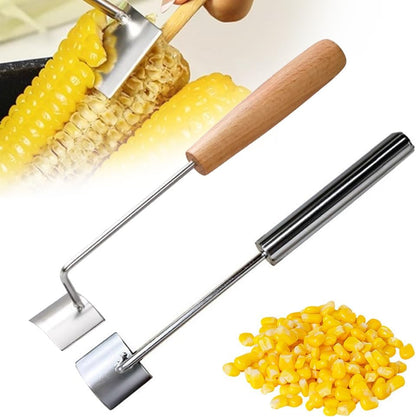 2PCS Corn Peeler, 2026 New Corn Cob Stripper Tool Stainless Steel Corn Peeler for Corn on the Cob Kitchen Gadget Corn On Cob Remover Cutter Tool