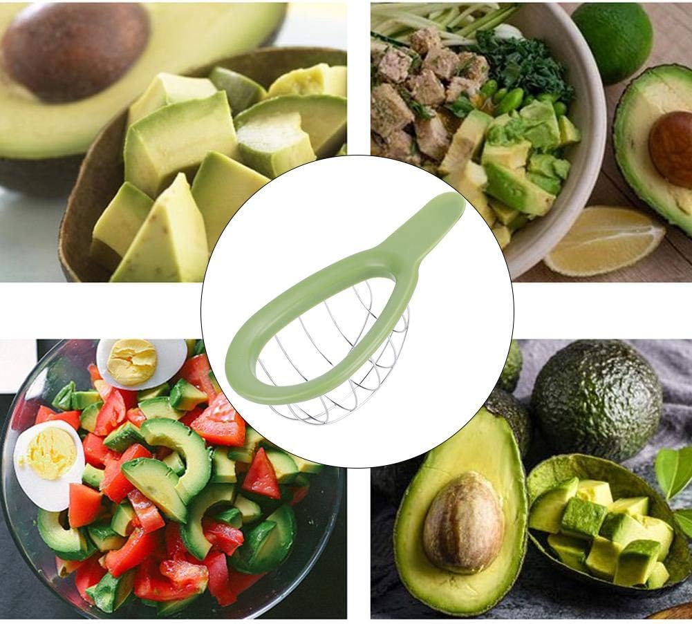 Fdit Stainless Steel Avocado Cuber and Dicer Tool Avocado Chunks Slicer for Avocados One Size Dicing Fruit Salad Kitchen Gadget Tool