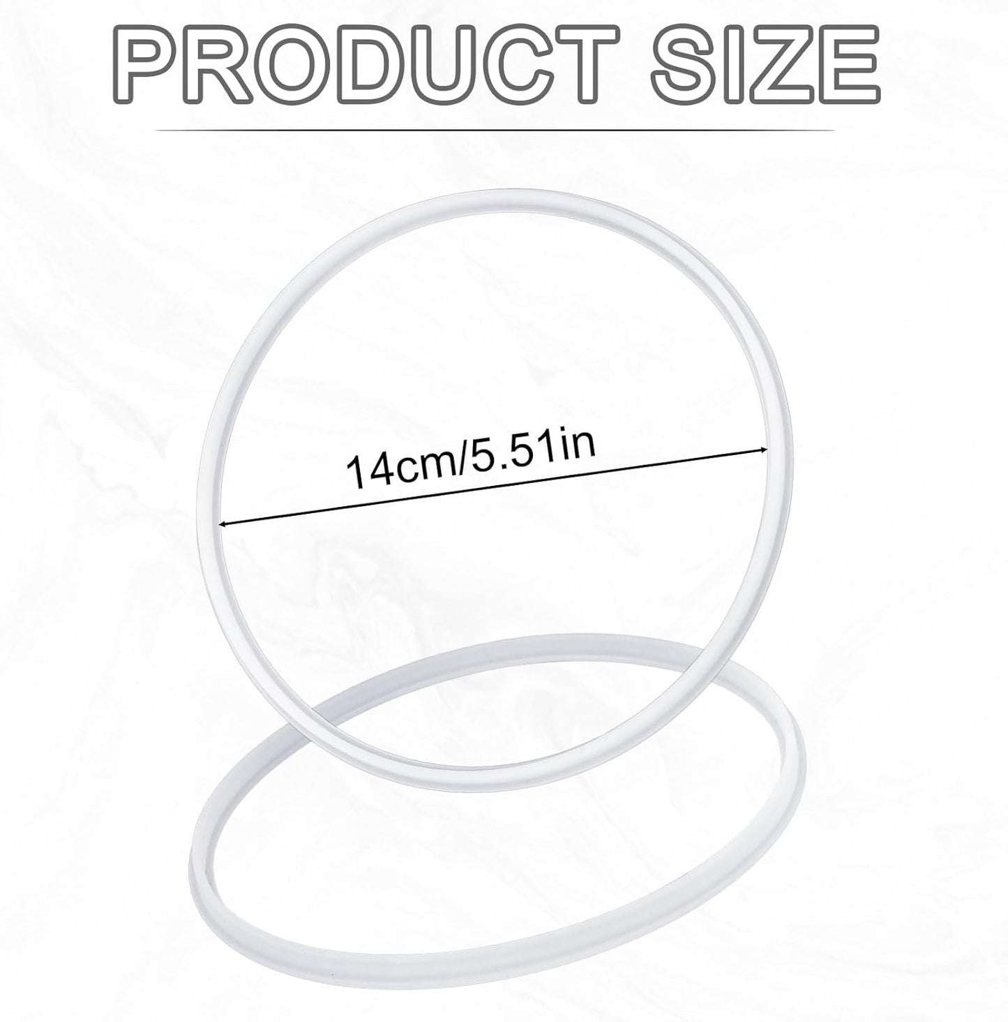 2 Pcs Salad Spinner Gaskets, Silicone BPA Free Replacement Gaskets Compatible with OXO Good Grips Salad Spinner Fruit Washer Vegetable Cleaner