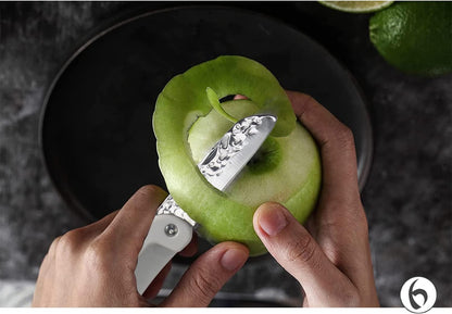 Kitchen Gadgets Set 5 Pieces, Space Saving Cooking Tools Kitchen Accessories - Fruit/Vegetable Peeler, Cheese/Chocolate Grater, Bottle Opener, Pizza Cutter, Garlic/Ginger Grinder Gift Set (Black)