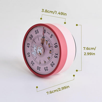 Kitchen Timer, Kitchen Countdown Cooking Reminder No Battery Required Magnetic Time Management Timer, Xmas Gift, Green
