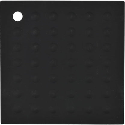 Lamson Original Silicone Hotspot - 7" x 7" Pot Holders for Kitchen, Black Hot Plate & Silicone Pad, Heat Resistant to 450°F, BPA Free, Dishwasher Safe, Slip Resistant, Professional Use
