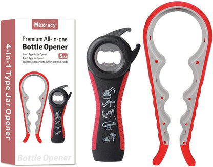 Easy-Twist Jar Opener: Maxracy Effortless Lid Opening for Weak Hands & Arthritis | Versatile Bottle Opener | Jar Openers & Bottle Openers