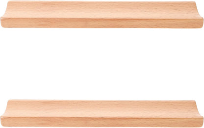 Garneck 2pcs Natural Wood Rolling Pin Stand for Baking Fit Cradle for Pizza Roller Dough Roller Space-saving Kitchen Display Rack Resistant to Stains and Easy to Clean