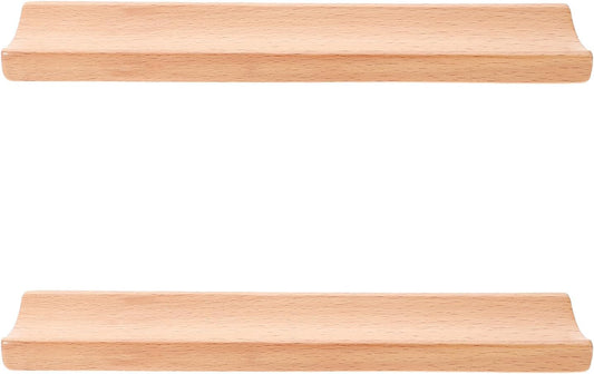 Garneck 2pcs Natural Wood Rolling Pin Stand for Baking Fit Cradle for Pizza Roller Dough Roller Space-saving Kitchen Display Rack Resistant to Stains and Easy to Clean