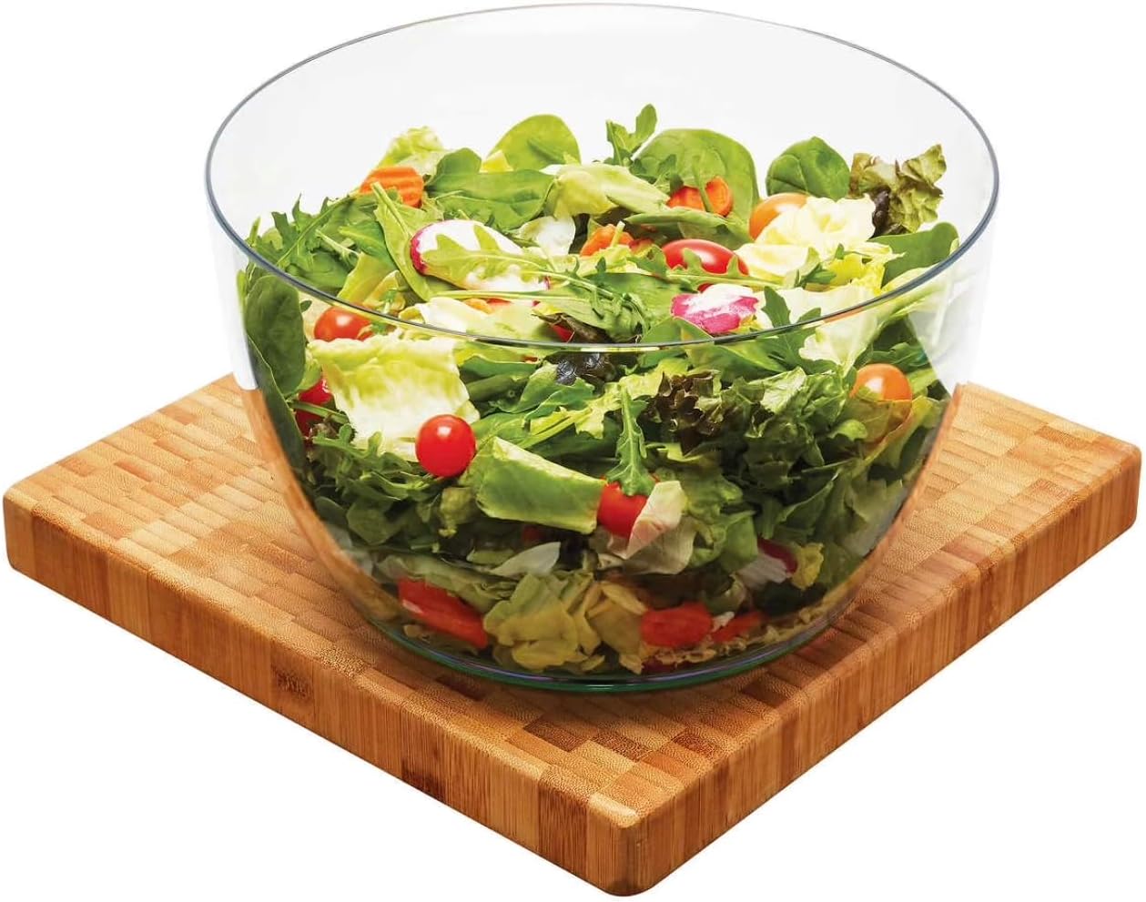 Large Salad Spinner with Lid, 6.6 Qt Capacity Pump Activated. Manual Vegetable Dryer with Double-Lock Handle, Quick and Easy Multi-Use Lettuce Spinner, Vegetable Dryer, Fruit Washer