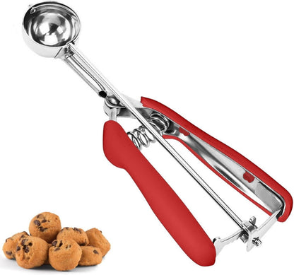 Cookie Scoop, Ice Cream Scoop, 1Tbsp/15 ml/0.5oz Cookie Scoops for Baking, 18/8 Stainless Steel Cookie Scooper for Baking, Ice Cream Scooper with Trigger Release, Cookie Dough Scoop with Non-slip Grip