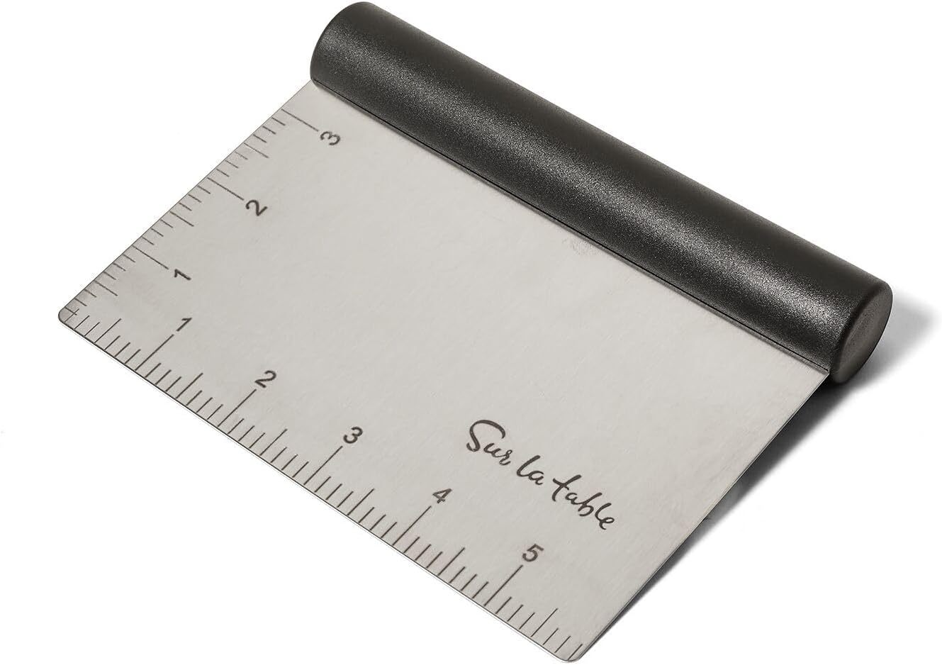 Sur La Table Black Handle Bench Scraper, Stainless and Black