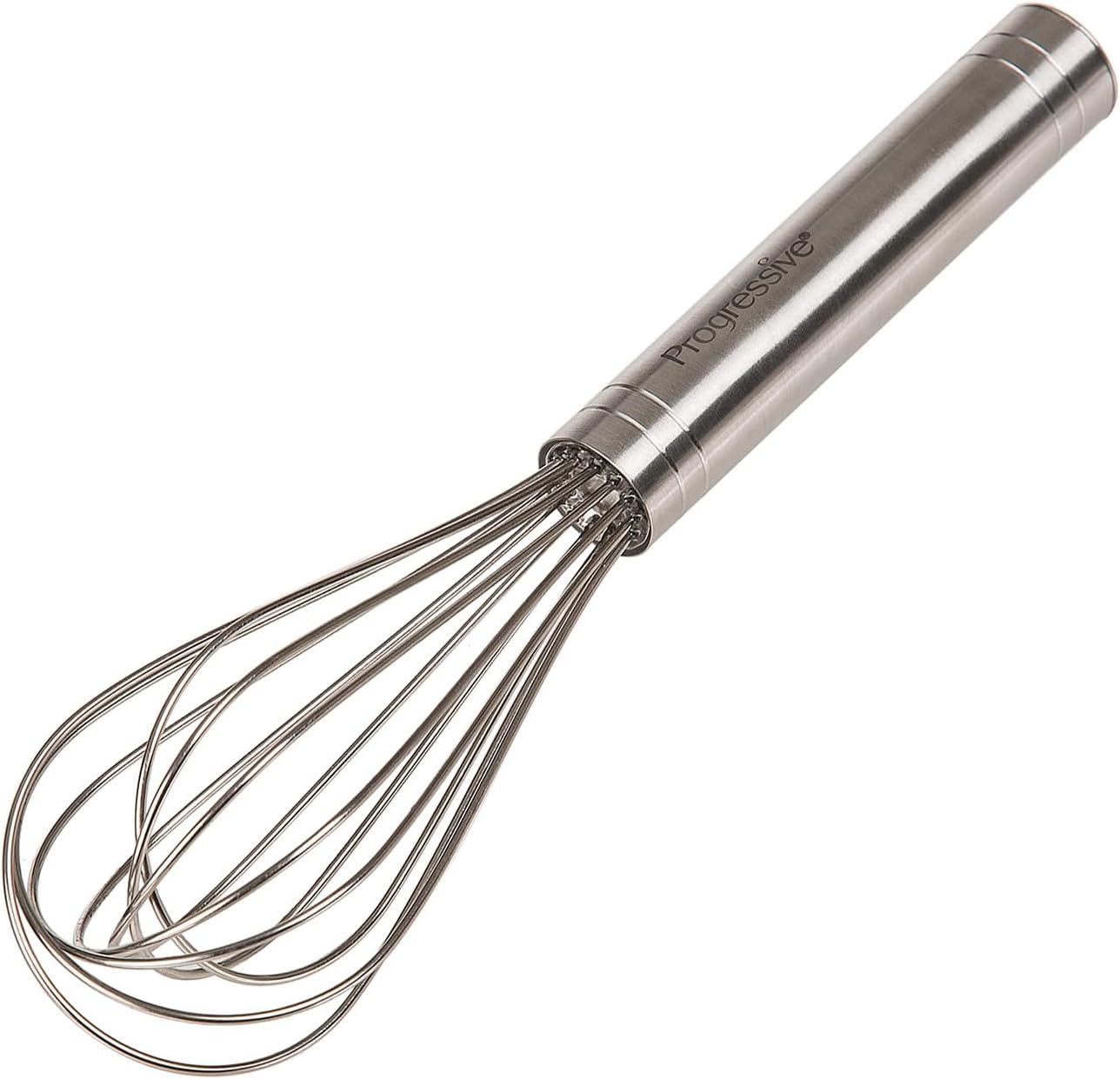 PrepWorks 10 Inch Fat Whisk - Stainless Steel Whisk for Mixing, Beating, and Stirring Sauces, Batter, and More