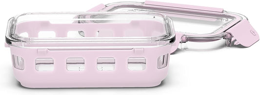 Ello DuraGlass Food Storage Glass Lunch Bowl - Meal Prep Container with Silicone Sleeve and Airtight Lid, 5 Cup, Yucca
