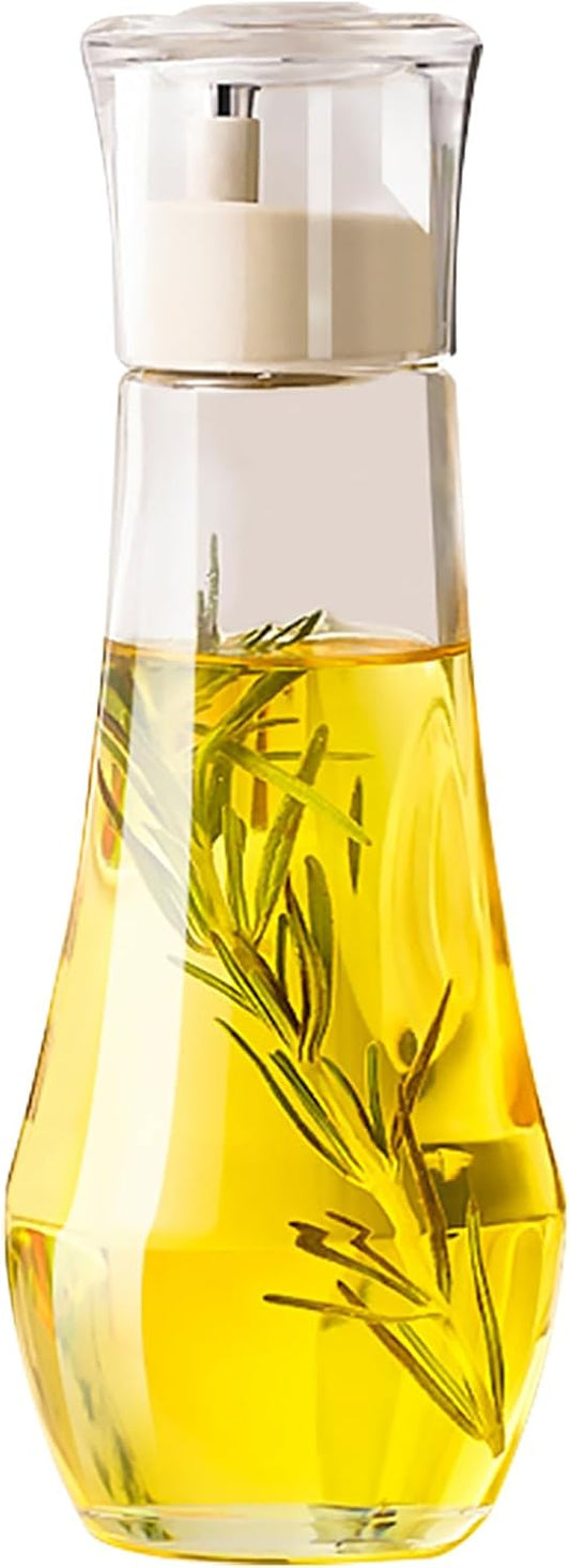 Summark Diamond Olive Oil Dispenser Bottle,Oil and Vinegar Dispenser for kitchen,Elegant Glass Cooking Oil Dispenser,Dispenser Bottle of 10 OZ - Set of 2