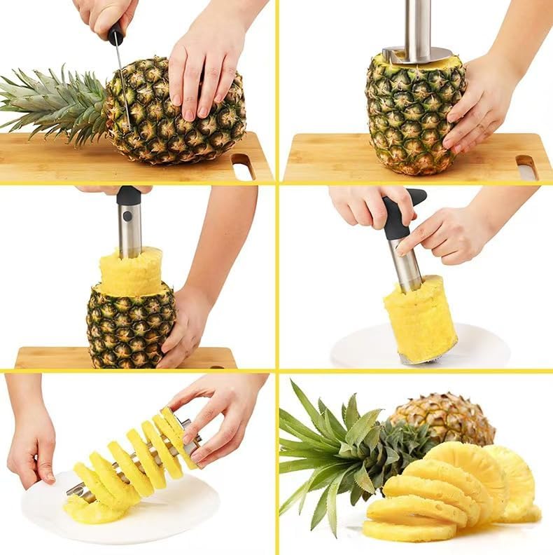 Pineapple Corer, Upgraded, Reinforced, Thicker Blade, Premium, 2 Pack
