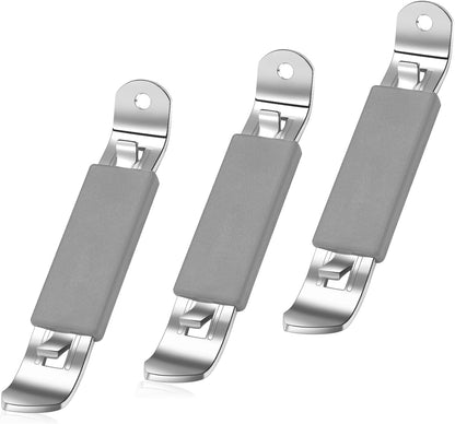 3 Pieces Magnetic Bottle Openers Can Opener Classic Beer Opener Stainless Steel Small Bottle Opener Can Tapper with Magnet for Camping and Traveling HANCELANT (Black Blue Fuchsia)
