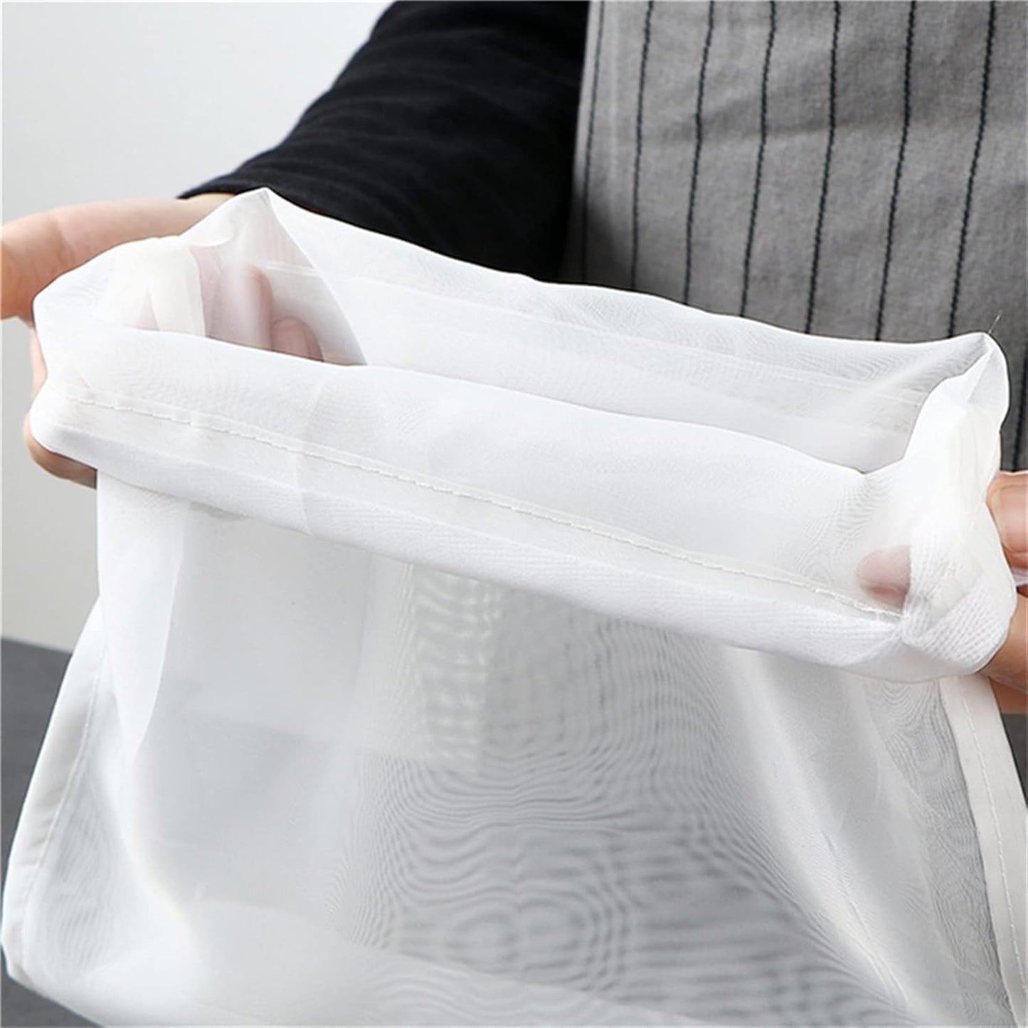 1Pc Nut Milk Cheese Bag Reusable Fine Mesh Cheesecloth Bags For Straining Almond Soy Milk Strainer For Cold Brew Coffee Tea Beer Juice Fine Filter Nylon Mesh Cheese Cloth, Colanders and Food Strainers