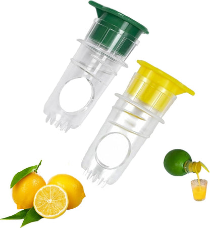 Lemon Squeezer Manual Citrus Press, Lime Squeezer with Pour Spout, Reusable Lemon Juicer Squeezer with Lid, Manual Juicer for Adding Lemon Juice to Salads & Cooking