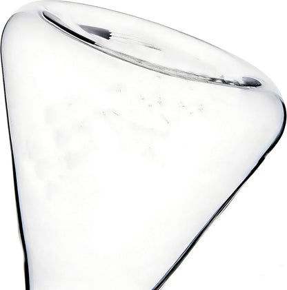 ELETON Conical 8 oz Glass Oil Dispenser – No Drip Olive Oil Cruet with Leak-Proof Spout, Easy-Fill Wide Mouth, Borosilicate Bottle for Kitchen & BBQ