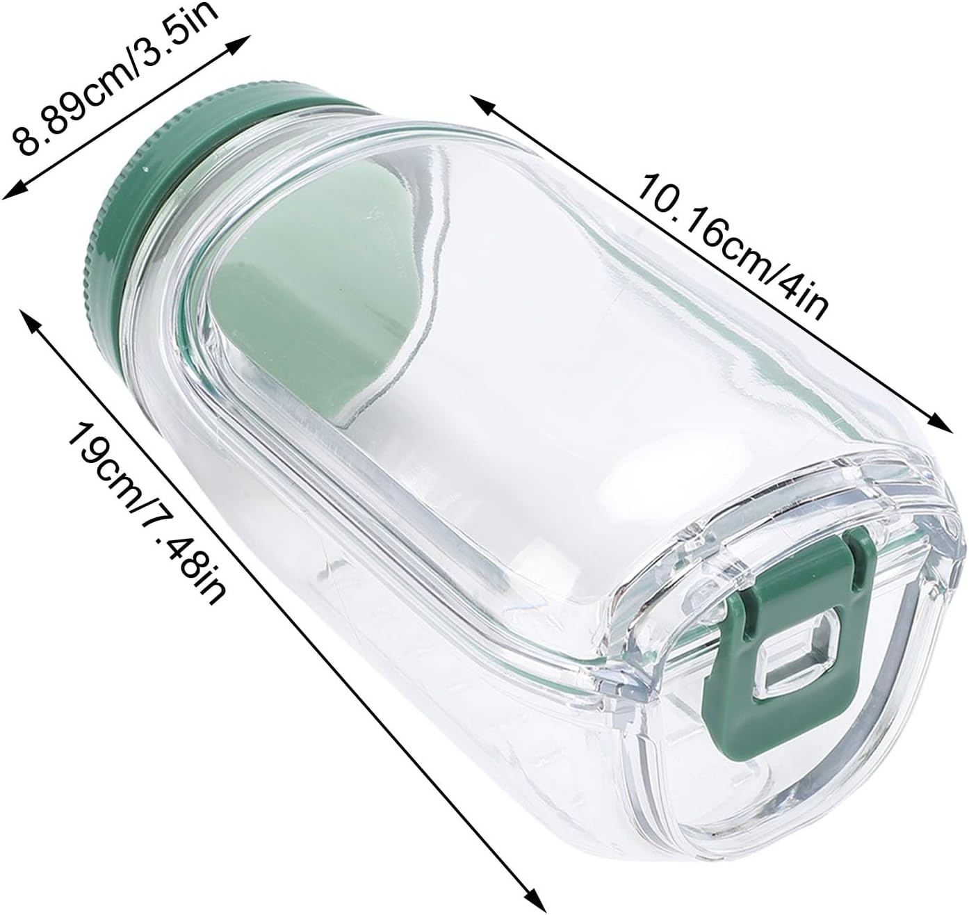 VBESTLIFE Salad Mason Jar Side Open, Shaker Salad Bottle Container Jars with Dressing Cup Compartment, Portable Glass Pods for Lunch Travel
