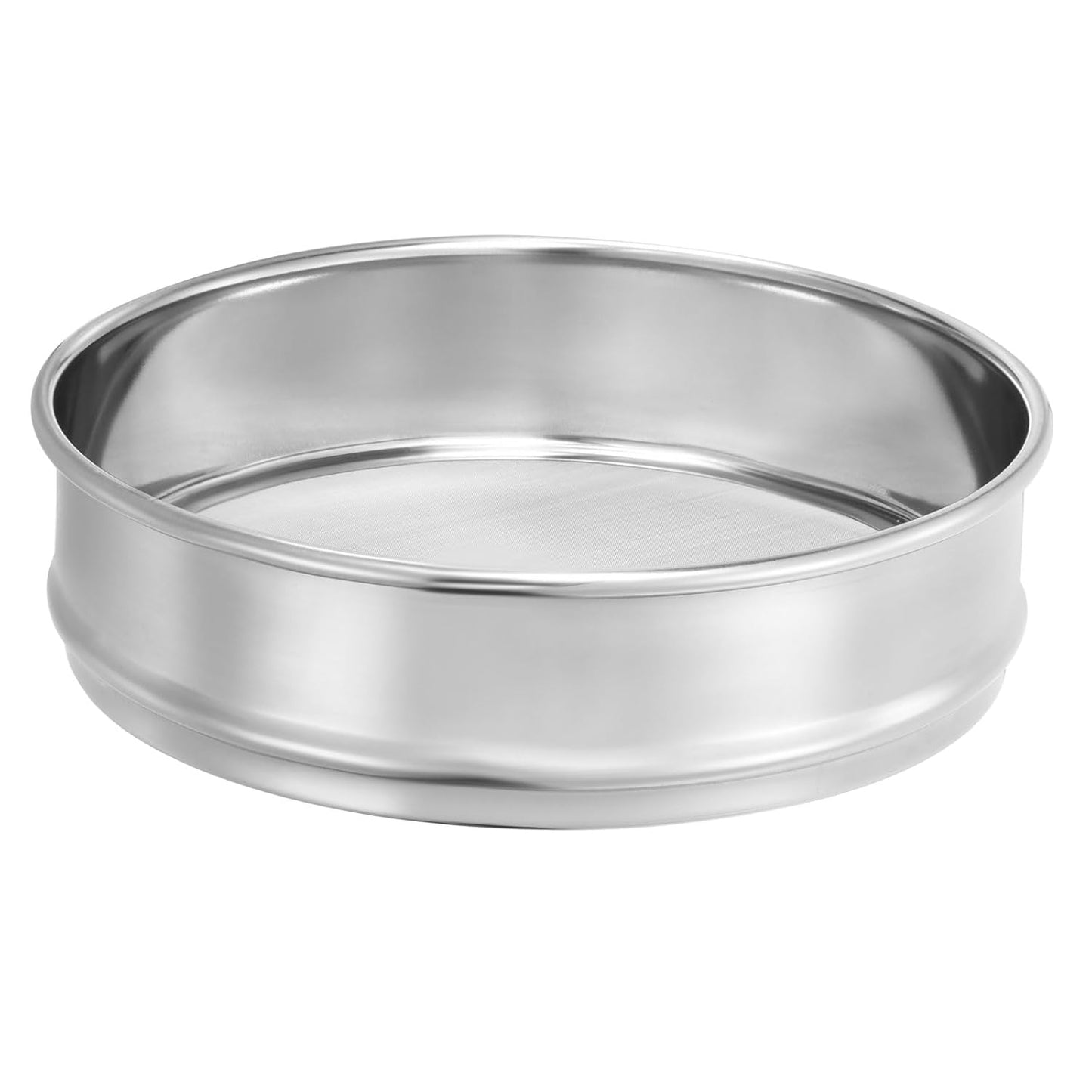 PATIKIL 10 Mesh Lab Sieve, 8" Diameter Test Sieve 304 Stainless Steel Wire Cloth (2mm) for Industrial Laboratory
