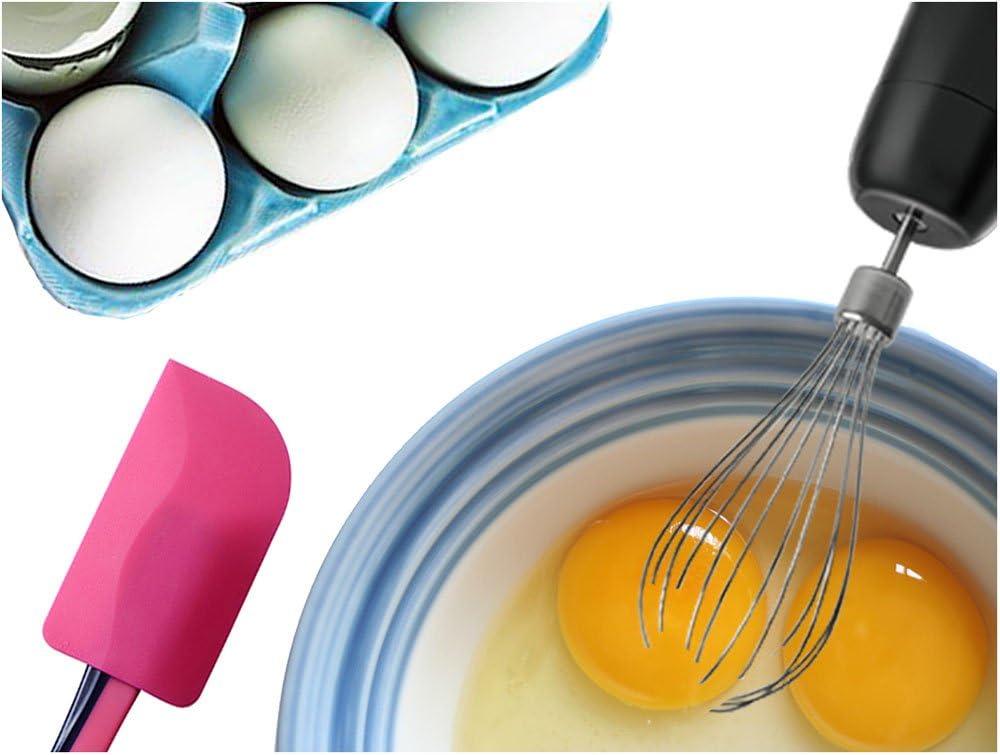 Moss & Stone Hand Blender With Egg Whisk & Chopper, Powerful 300 Watt - Stick Blender, Hand Mixer Set Stainless Steel Shaft & Blades, White Handheld Blender With Ergonomic Handle