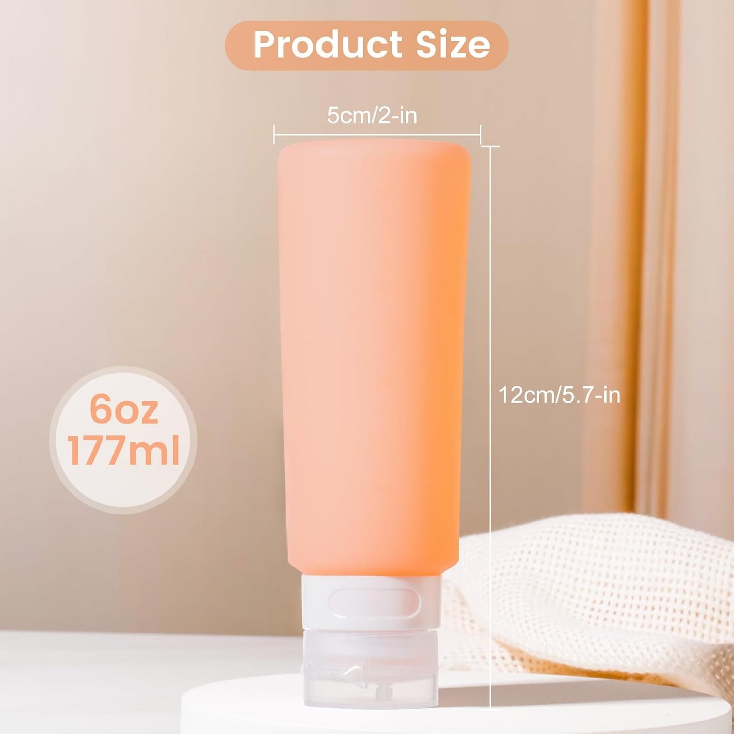 MICEBAY Condiment Squeeze Bottles for Sauces, 2-oz Mini Silicone Salad Dressing Container to Go with Reusable Sandwich Bag, Leakproof Ketchup Bottle for Bento Lunch Box, 4 Pack, Candies