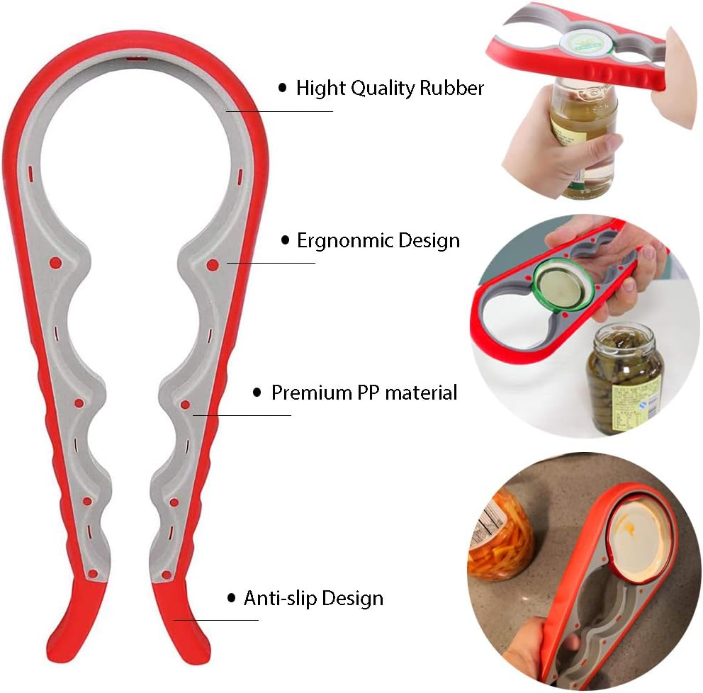 Easy-Twist Jar Opener: Maxracy Effortless Lid Opening for Weak Hands & Arthritis | Versatile Bottle Opener | Jar Openers & Bottle Openers